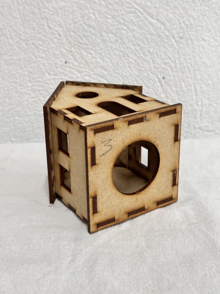 L23-385 Villa 10 casitas 3D para luz led