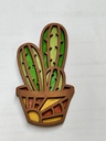 L5-190a Cactus 10 en maceta 8cm acabado vitral