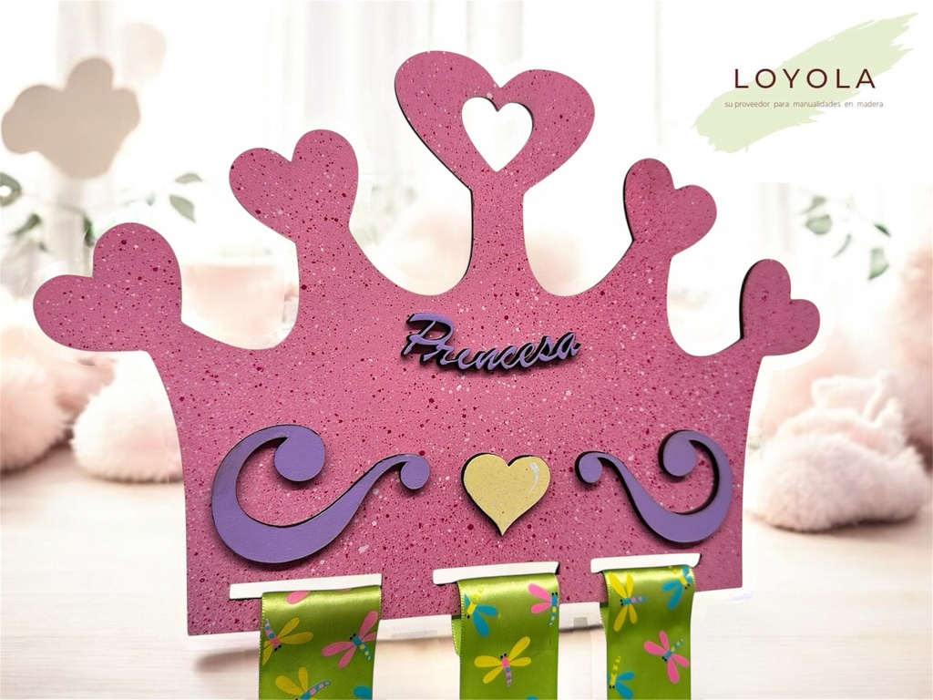 L9-124 Corona organizador para prensas, con espacios para cintas 20x30cm