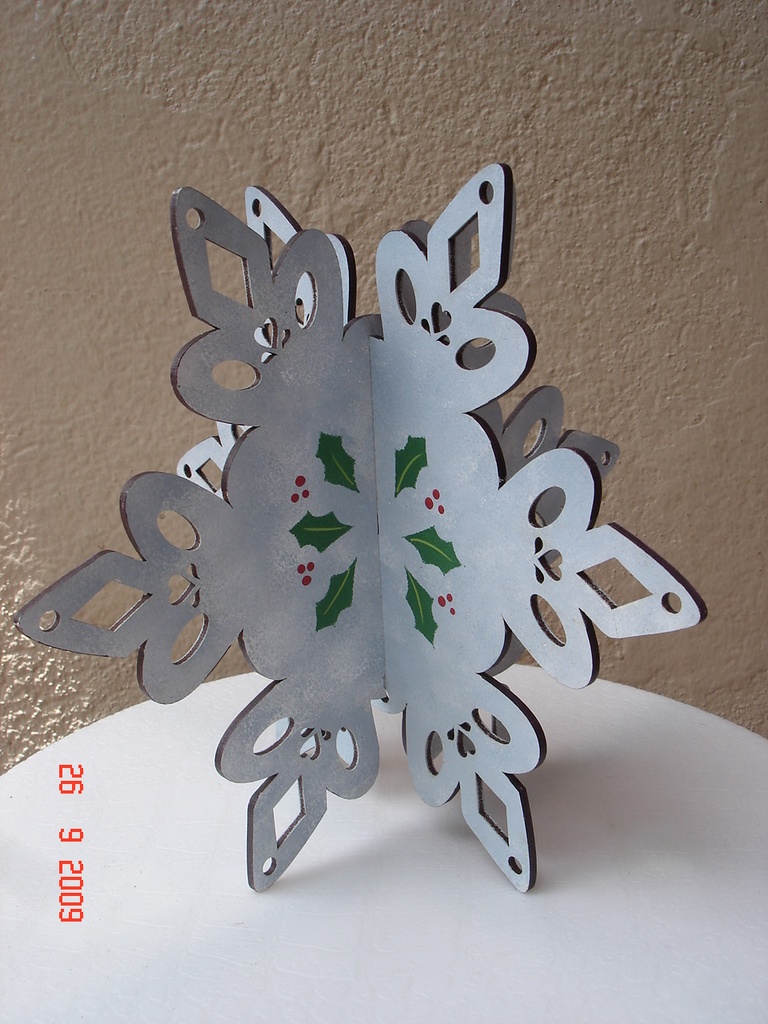 L23-019a Copo de Nieve 3D 10cm