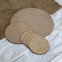 L33-084 Paquete de 6 circulos de MDF 3mm (1x25cm,1x 15cm y 4x10cm)