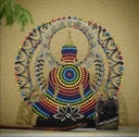 L31-029 Círculo mandala con buda calado 40cm MDF3mm SIN BASE