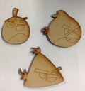 L22-077 Angry bird negro 6cm