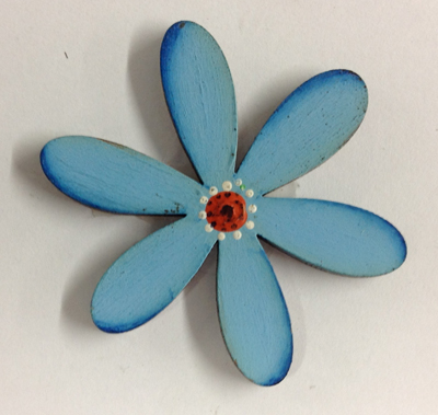 L5-018b Flor funky petalo largo 10cm.