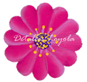 L5-020 Flor Margarita de frente 5cm