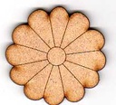 L5-020 Flor Margarita de frente 5cm