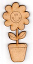 L5-026 Flor sonriente con maceta 11cm