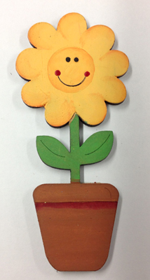 L5-026 Flor sonriente con maceta 11cm