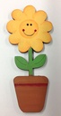 L5-026 Flor sonriente con maceta 11cm