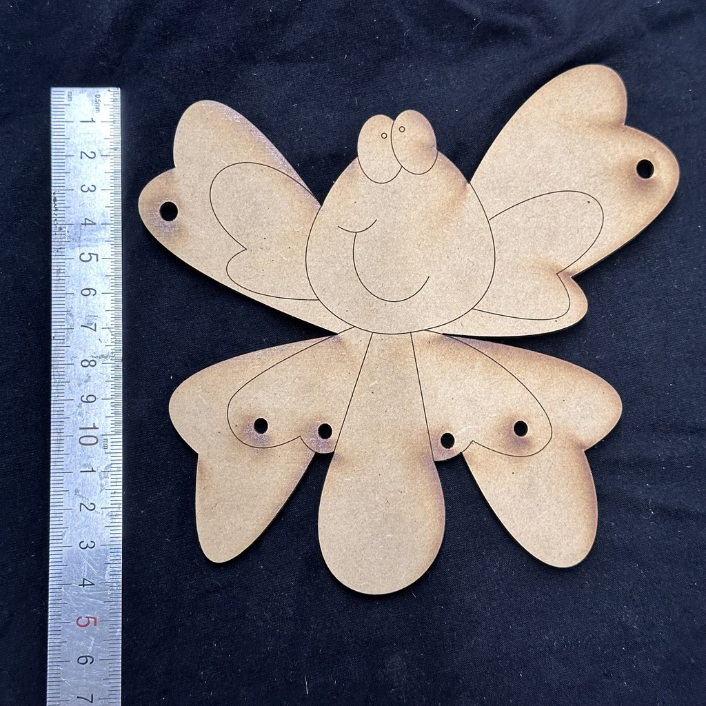 L6-039 Mariposa 4 alas 15cm