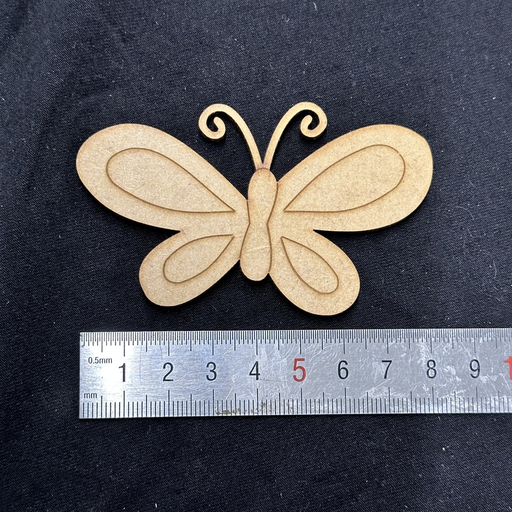 L6-042 Mariposa ancha 5x8.5cm