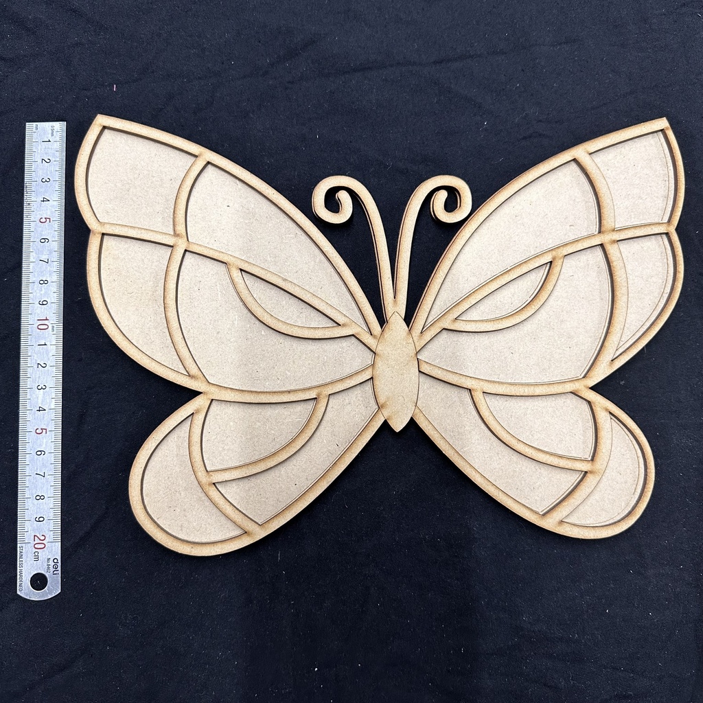 L6-048 Mariposa para imitación vitral - 29x21cm