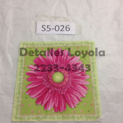S5-026 Servilletas de Flores (peq 12x12cm)