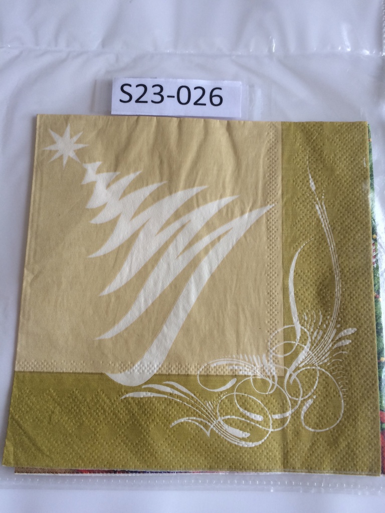 S23-026 Servilletas de Navidad o Navideñas árbol