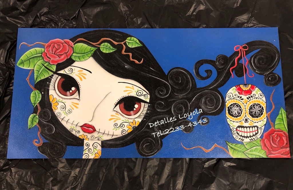 L13-200 Cuadro CATRINAS Catrina 4 plano 30x60cm