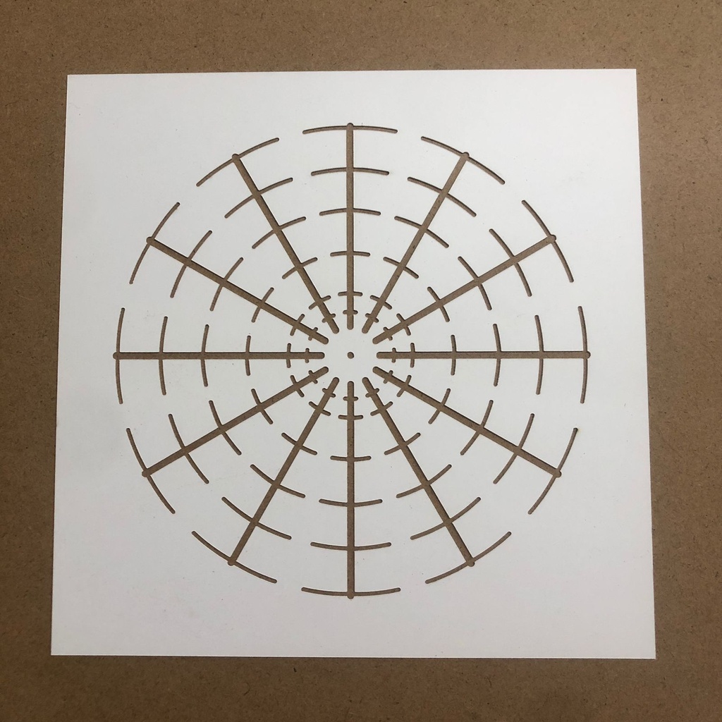 ST10-025 Guía para mandalas 20cm - puntillismo
