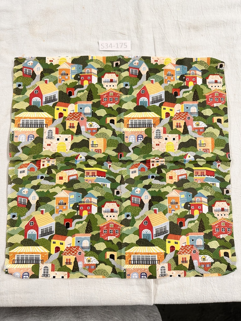 S34-175 Servilletas Vintage casitas