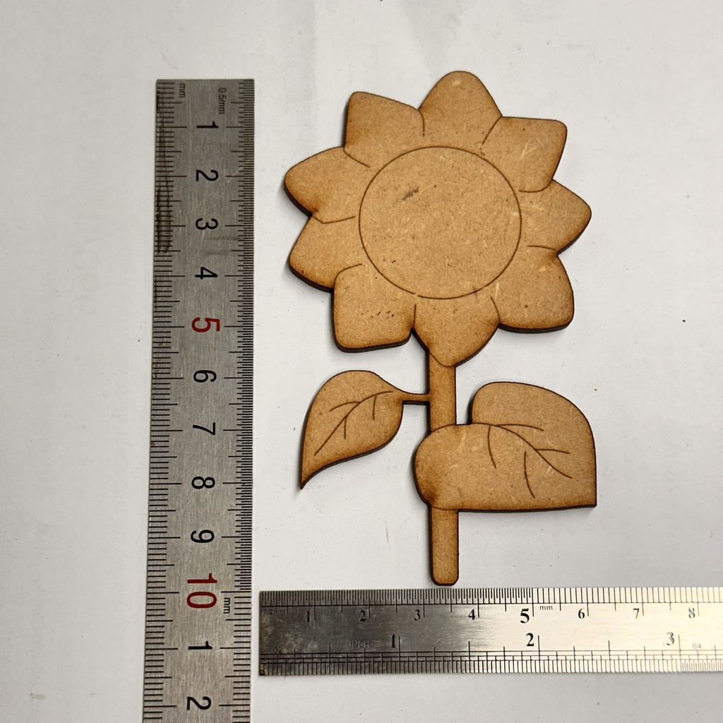 L5-015 Girasol con tallo 10cmx6cm