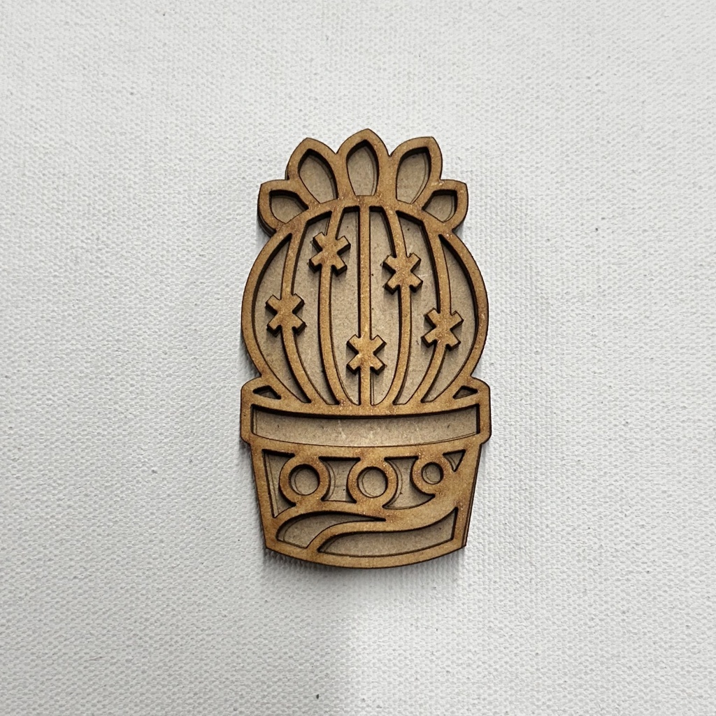 L5-188a Cactus 8 en maceta 8cm acabado vitral