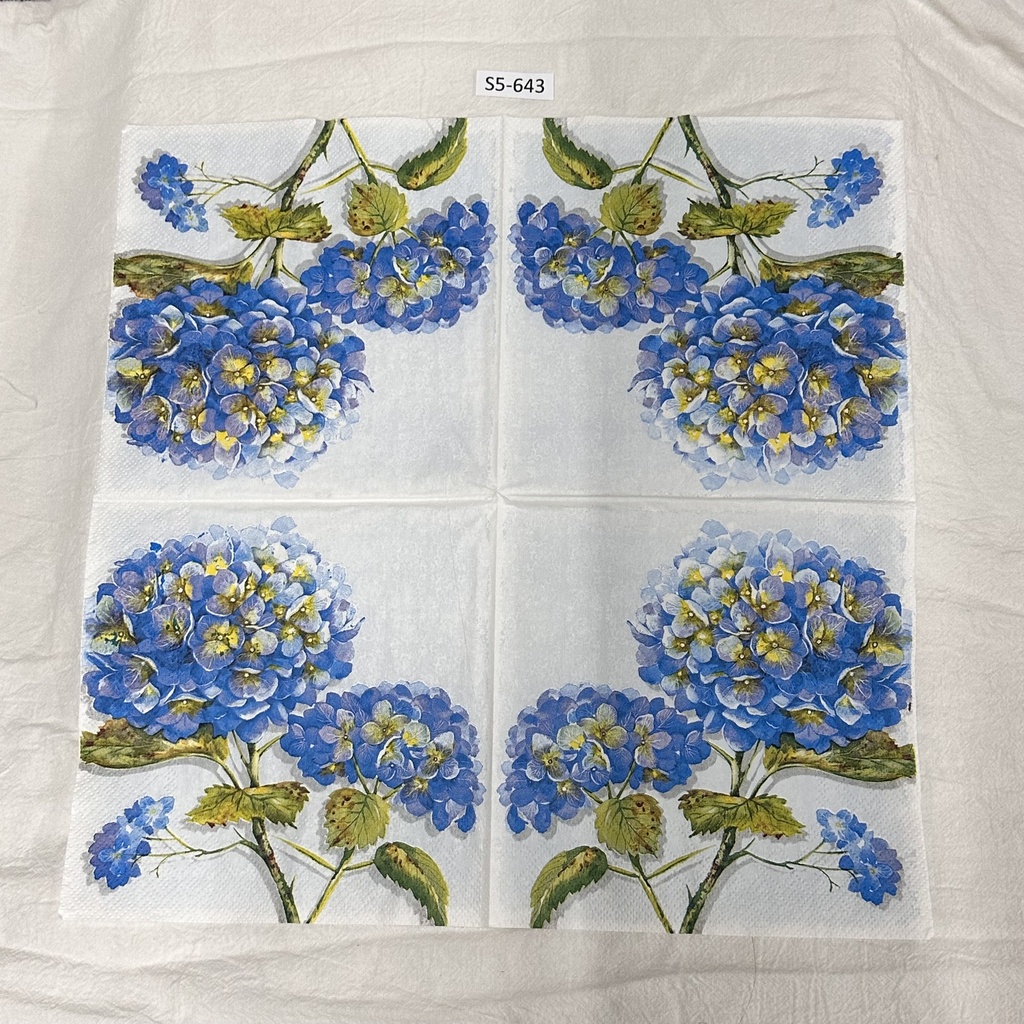 S5-643 Servilletas de Flores HORTENCIAS
