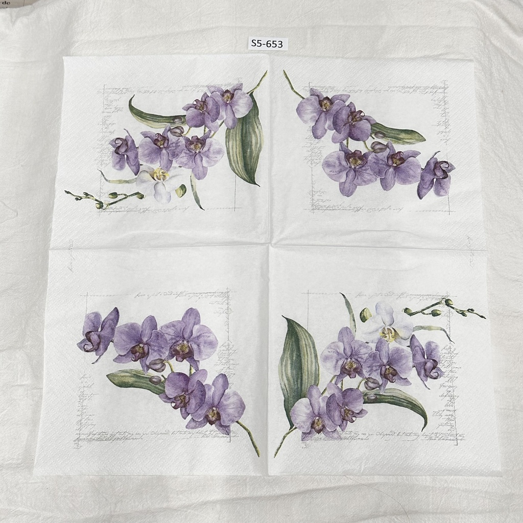 S5-653  Servilletas de Flores