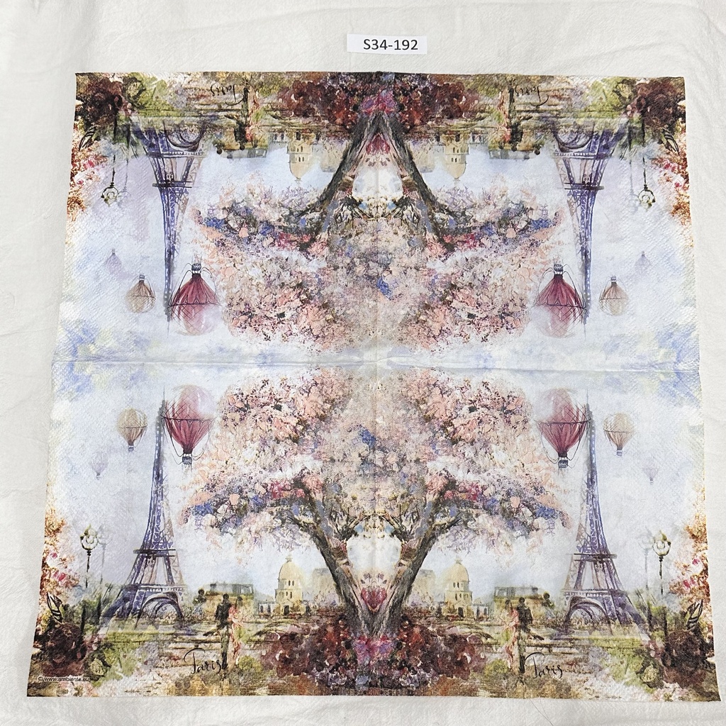 S34-192 Servilletas Vintage PARIS