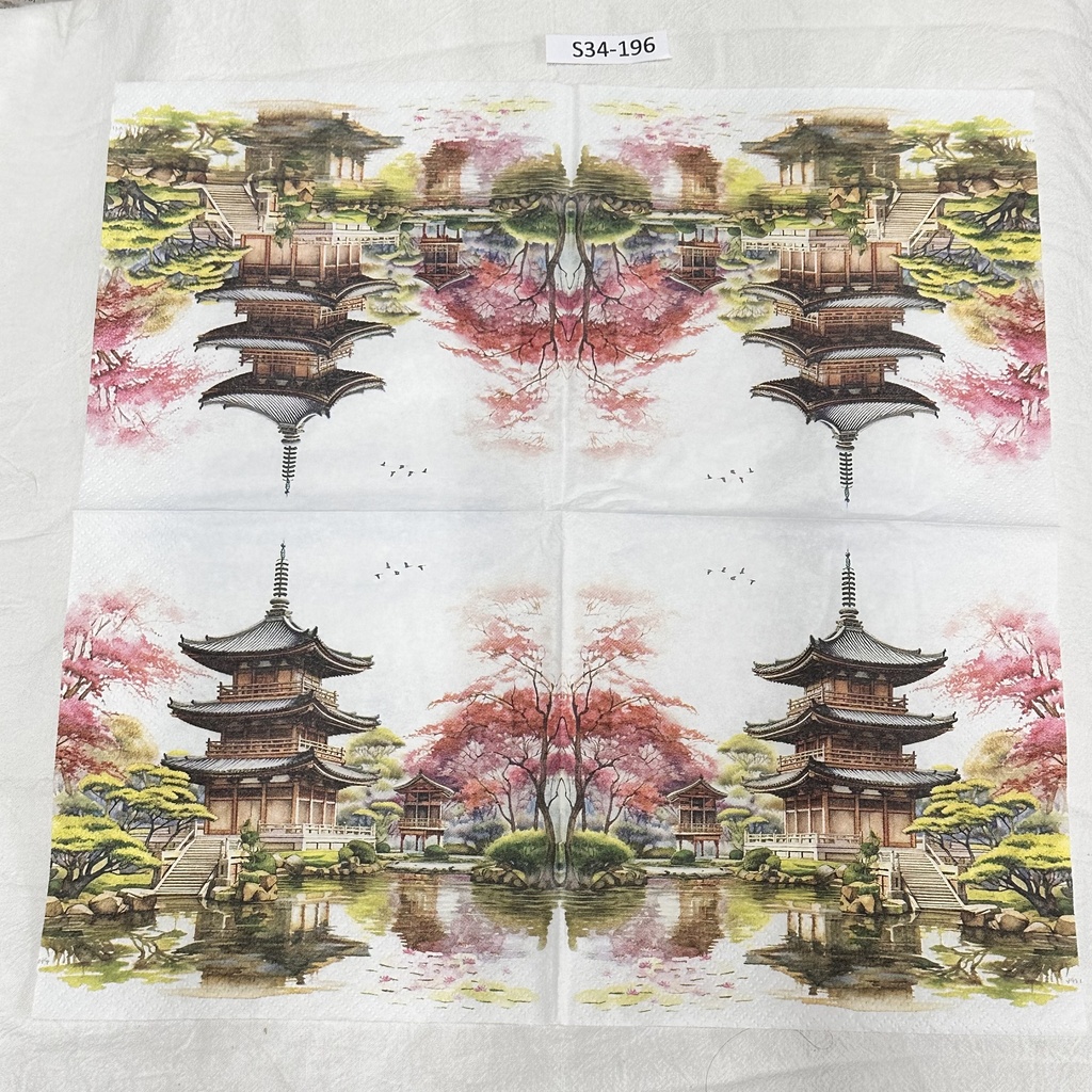 S34-196 Servilletas Vintage JAPON