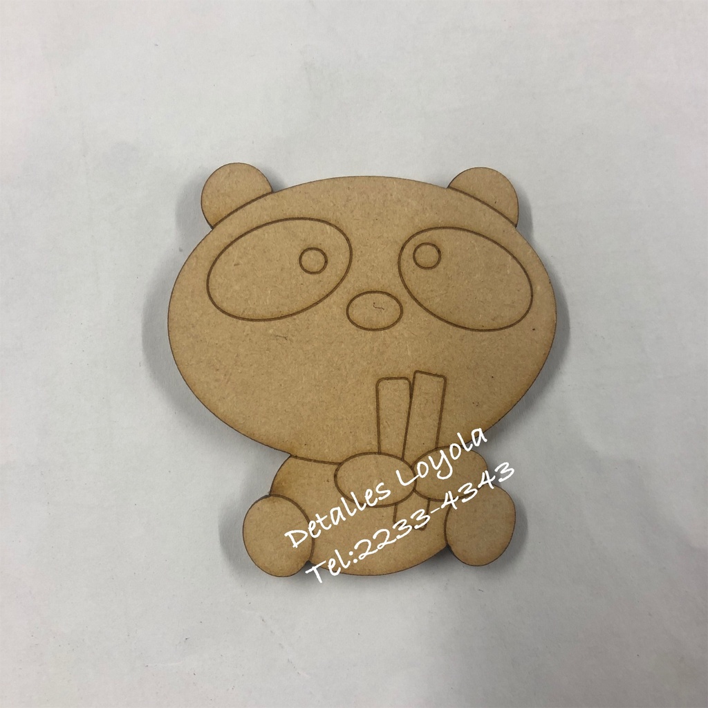 L14-151 Oso panda con bambu 6cm