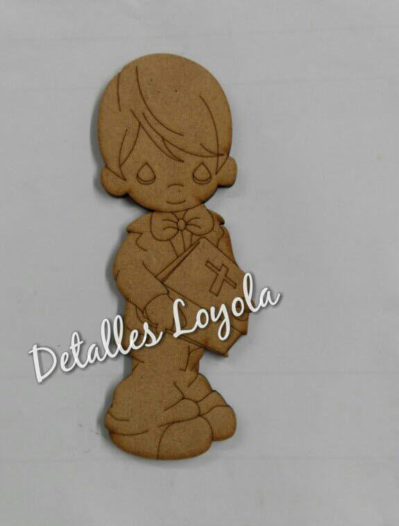L15-049 Niño PM con biblia 12cm