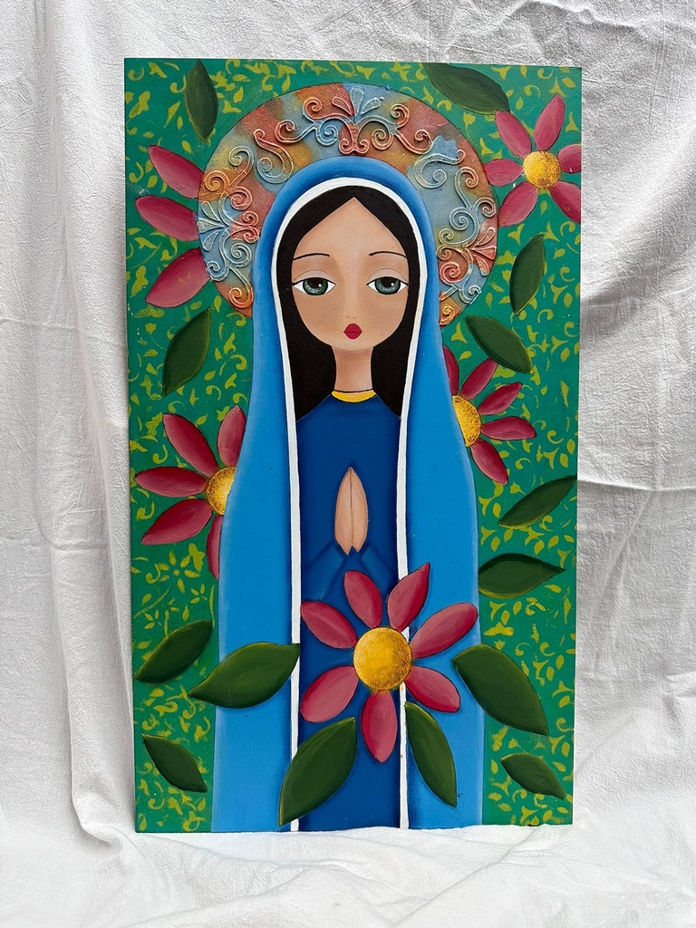 L15-058 Virgen de gudalupe plana 60x35cm
