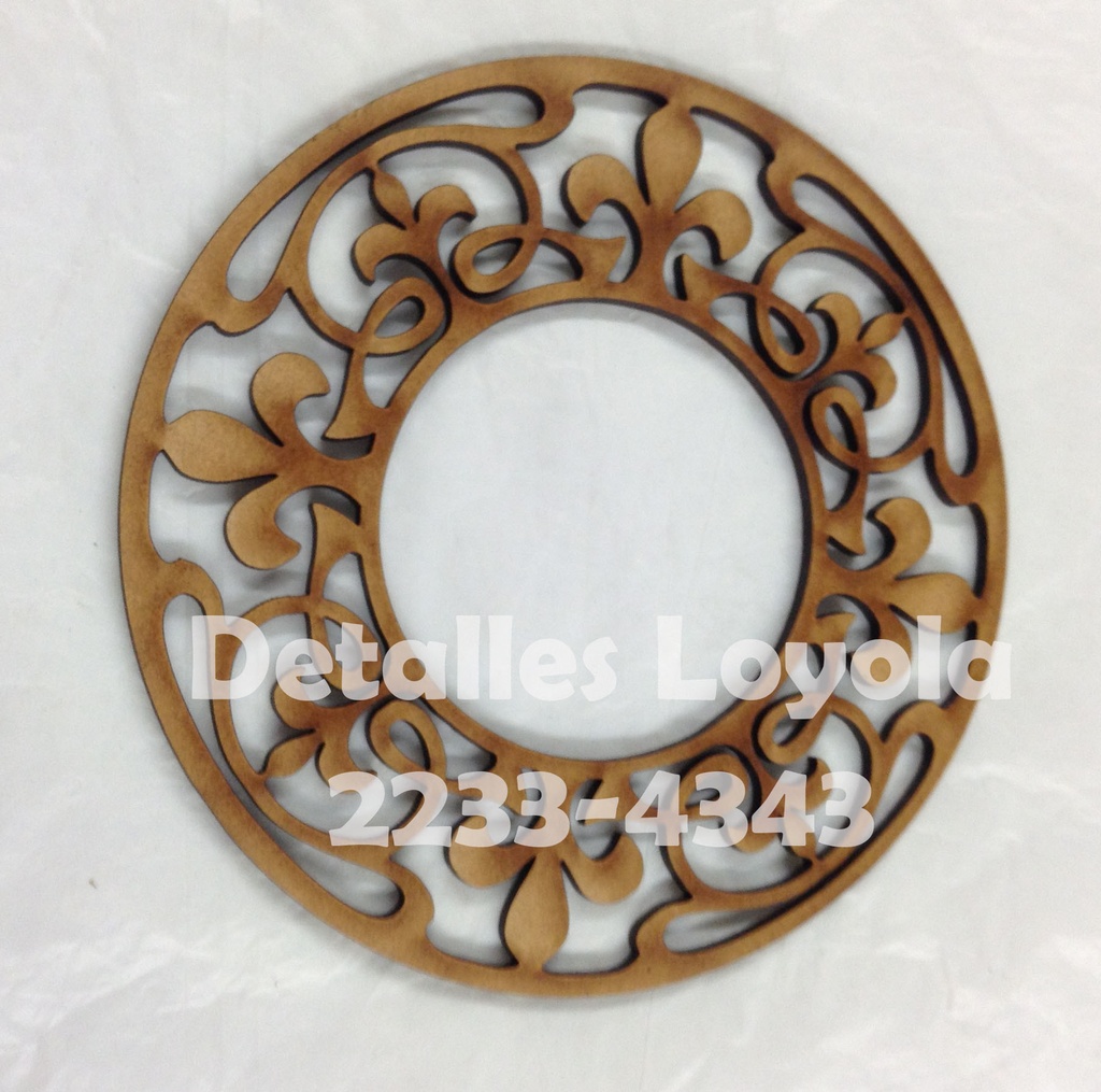 L17-056 Circulo calado 15cm/3mm vintage
