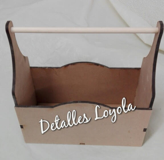 L20-068 Caja 26x13x25 6mm con palito arriba sin divisiones