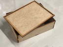 L20-084 Caja 16.5x12.5x5 con orilla para vitral y tapa de poner