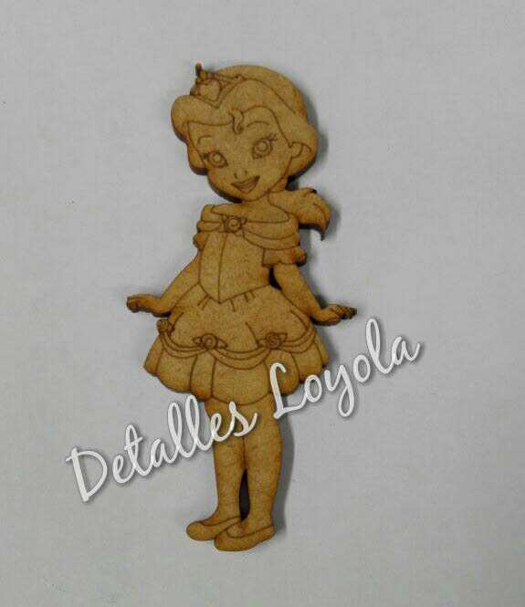 L22-154 Princesa Bella niña 10cm