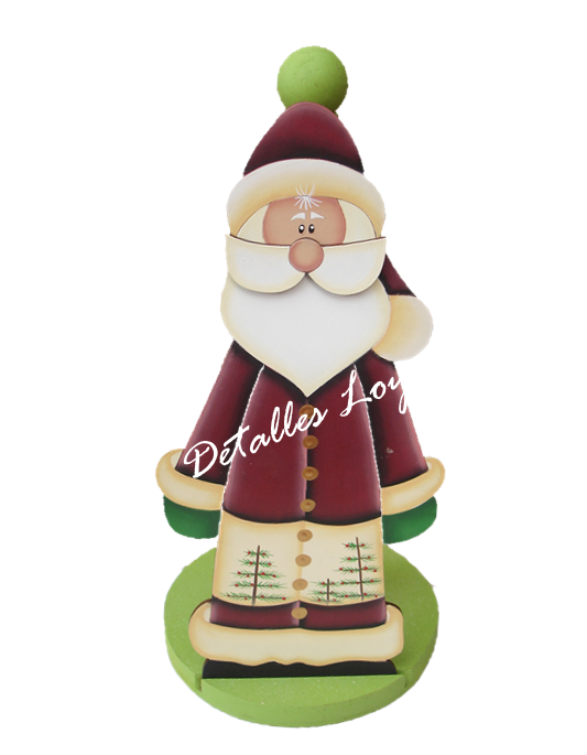 L23-050 Santa de pie flaco (mayordomo) 25cm
