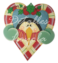 L23-146 Corazón con pinguino 35cm (del juego L23-058)