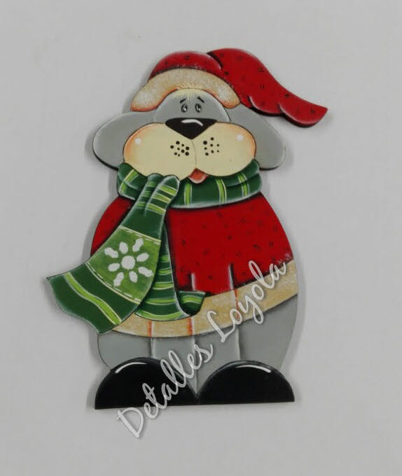 L23-154 Perrito con bufanda 12cm