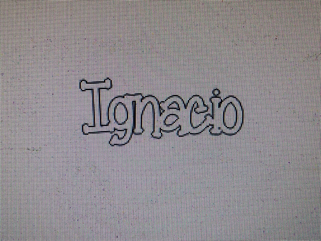 L24-017 Nombre 12cm de alto x60cm max de largo con minusculas