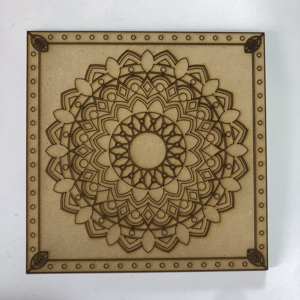 L31-015 Mandala 6 para 33x33cm azafate /grabado