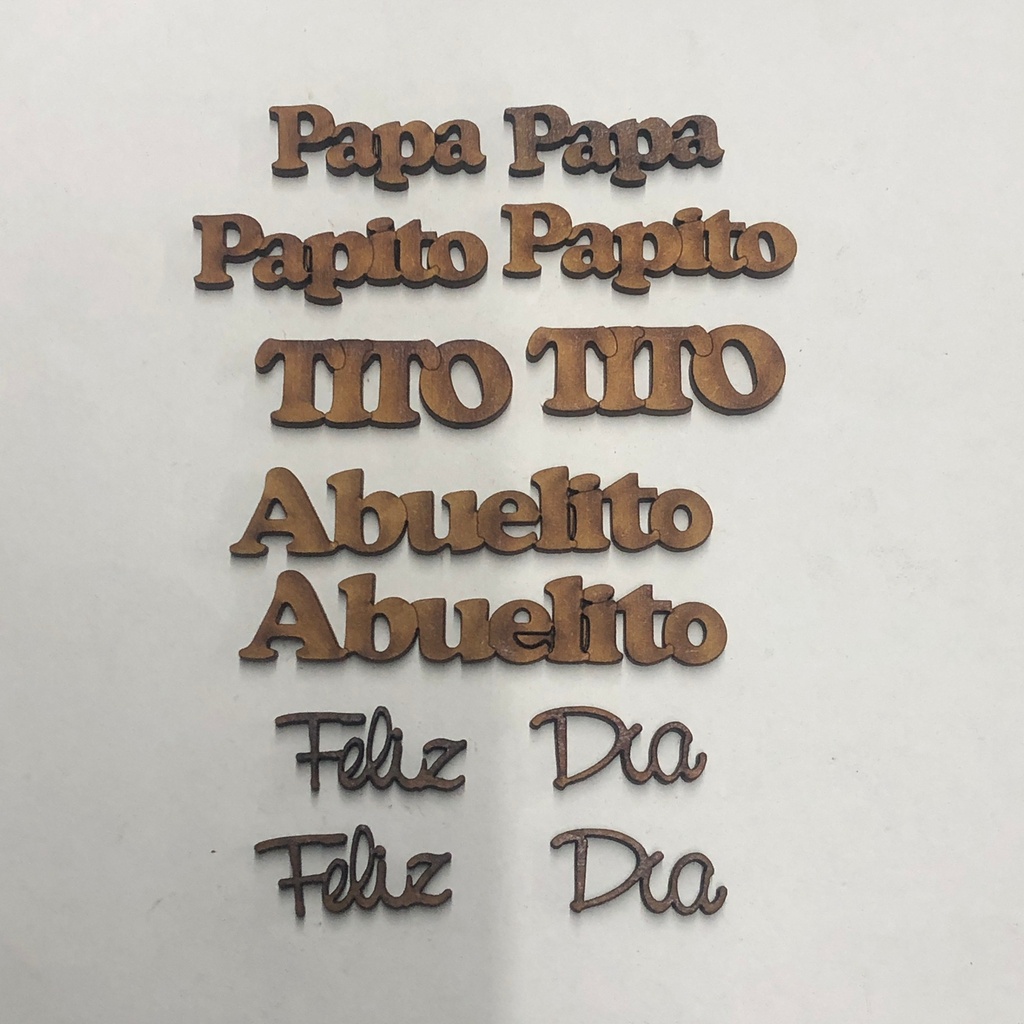 L33-007 Paquete palabras Día del Padre (12 unids)