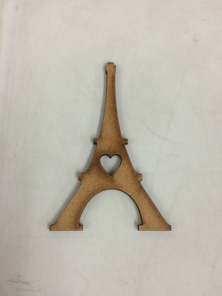 L34-003 Vintage Torre Eiffel con corazon 9cm