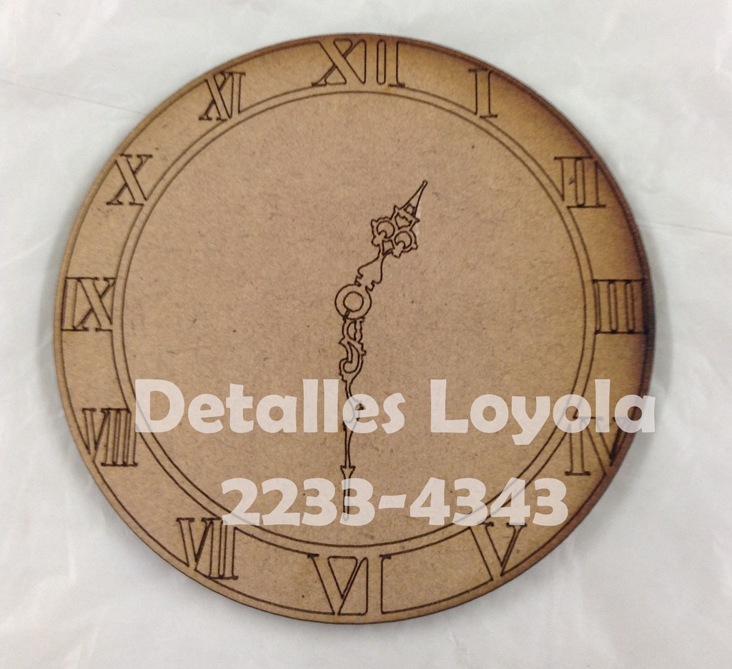 L34-008 Vintage Reloj numeros romanos 8cm
