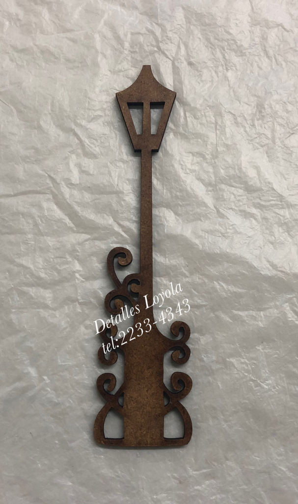 L34-018 Vintage Farol de pie gde 5x20cm