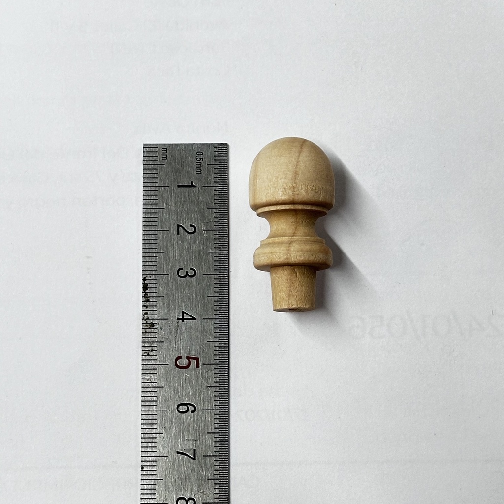 AGT-038 Agarradera torneada 1-1/2"H (3.8 cm)