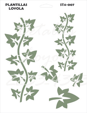 ST4-005 Stencil - Estencil - Plantilla Flores grandes 22x28cm carta