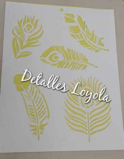 ST6-022 Stencil - Estencil - Plantilla Llaves vintage 14x22 media carta