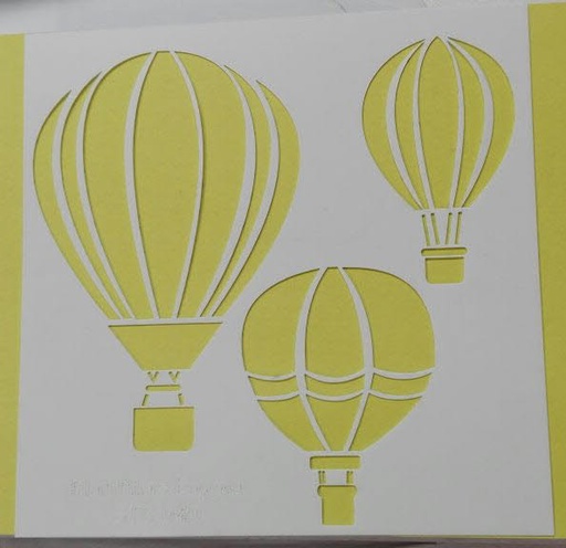 [ST6-049] ST6-049  Stencil - Estencil - Plantilla  Globos 22x28cm