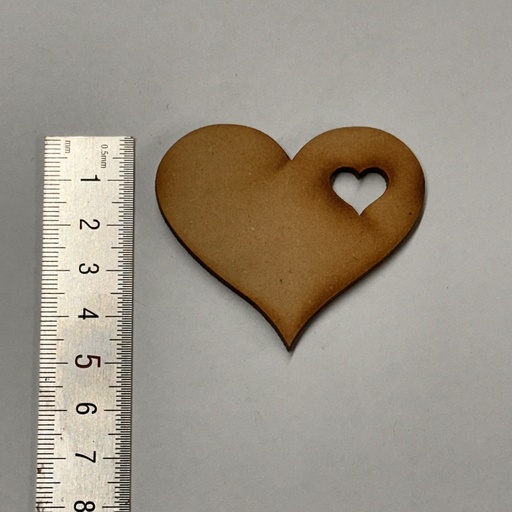 [L1-015] L1-015 Corazón con Corazón mini 5x5cm