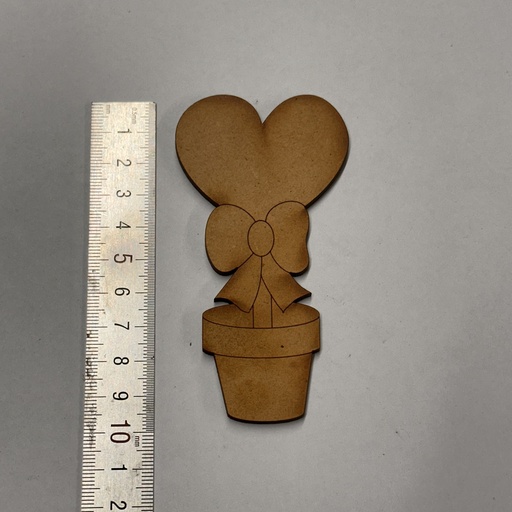 [L1-018] L1-018 Corazon en maceta 10x5cm