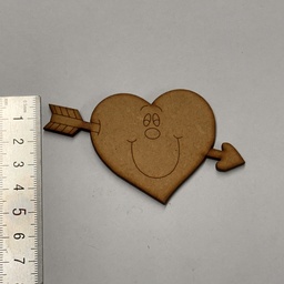 [L1-019] L1-019 Corazon con flecha 6x10cm
